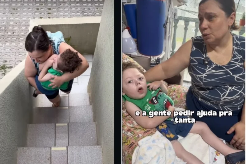 Miguelzinho precisa de uma casa segura e transporte para continuar o tratamento