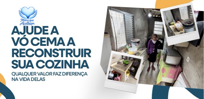 Vó Cema luta para cuidar de Auana e precisa de ajuda